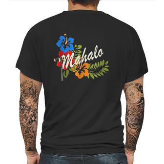 Mahalo Aloha Hawaiian Mens Back Print T-shirt | Favorety