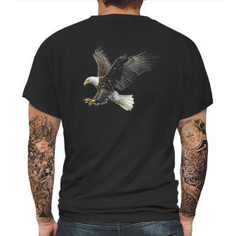 Majestic Flying American Bald Eagle Mens Back Print T-shirt | Favorety CA