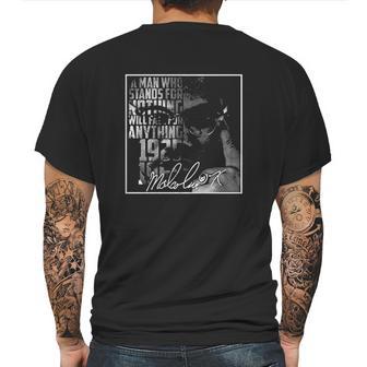 Malcolm X Signature Mens Back Print T-shirt | Favorety CA