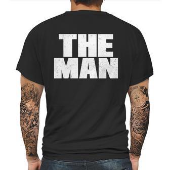 The Man Distressed Logo Mens Back Print T-shirt | Favorety CA