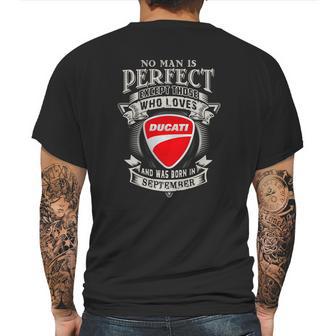 Man Ducati September Mens Back Print T-shirt | Favorety