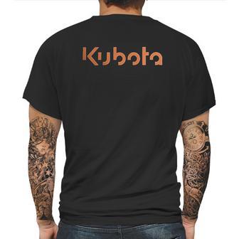 Man Kubota Tractor Orange Mens Back Print T-shirt | Favorety UK