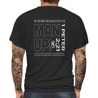 Man Up Peter Mens Back Print T-shirt | Favorety UK