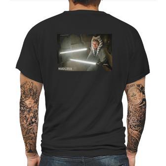 The Mandalorian Ahsoka Tano Lightsaber Battle Mens Back Print T-shirt | Favorety AU