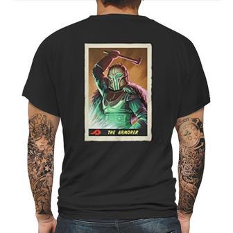 The Mandalorian The Armorer Trading Card Mens Back Print T-shirt | Favorety