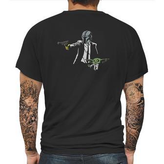 The Mandalorian And Baby Yoda Mens Back Print T-shirt | Favorety AU