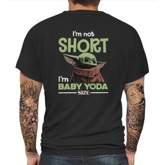 The Mandalorian Baby Yoda Mens Back Print T-shirt | Favorety