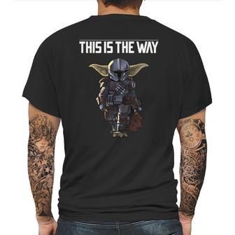 Mandalorian This Is The Way Mens Back Print T-shirt | Favorety AU