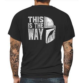 This Is The Way Mandalorian Mens Back Print T-shirt | Favorety AU