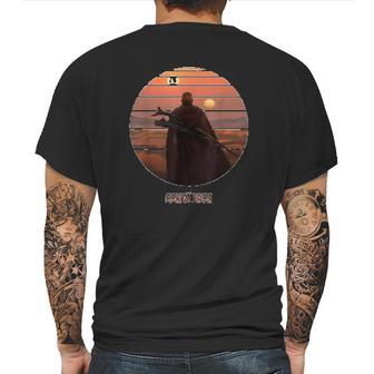 The Mandalorian Boba Fett On Tatooine Mens Back Print T-shirt | Favorety CA