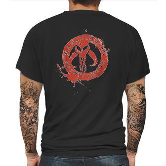 The Mandalorian Bounty Hunter Stamp Mens Back Print T-shirt | Favorety UK