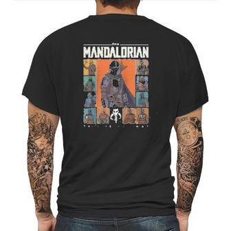 The Mandalorian Character Grid Mens Back Print T-shirt | Favorety UK