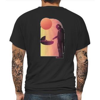 The Mandalorian The Child Discovery Silhouette Mens Back Print T-shirt | Favorety