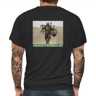 The Mandalorian And The Child Funny Meme Mens Back Print T-shirt | Favorety