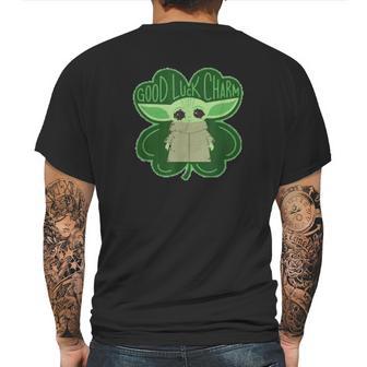 The Mandalorian The Child Good Luck Charm Shamrock Mens Back Print T-shirt | Favorety DE