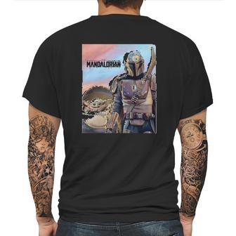 The Mandalorian The Child Painting Mens Back Print T-shirt | Favorety CA