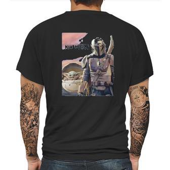 The Mandalorian The Child Painting Mens Back Print T-shirt | Favorety CA