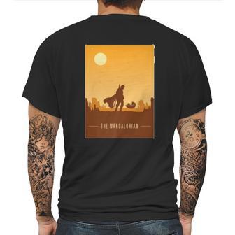 The Mandalorian And The Child Poster Mens Back Print T-shirt | Favorety DE