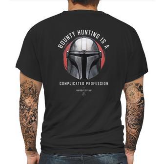 The Mandalorian A Complicated Profession Portrait Mens Back Print T-shirt | Favorety DE