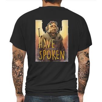 The Mandalorian Kuiil I Have Spoken Mens Back Print T-shirt | Favorety