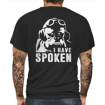 The Mandalorian I Have Spoken Quote Mens Back Print T-shirt | Favorety