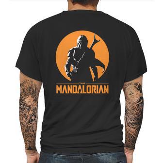 The Mandalorian Sun Mens Back Print T-shirt | Favorety