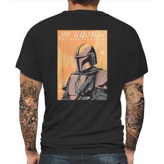 The Mandalorian Vintage Poster Mens Back Print T-shirt | Favorety CA