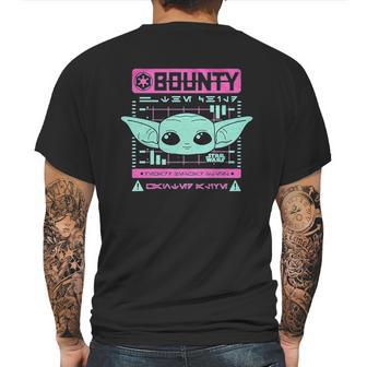 The Mandalorian Wanted Bounty Mens Back Print T-shirt | Favorety AU