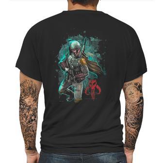 Mandalorian Warrior Graphic Mens Back Print T-shirt | Favorety CA