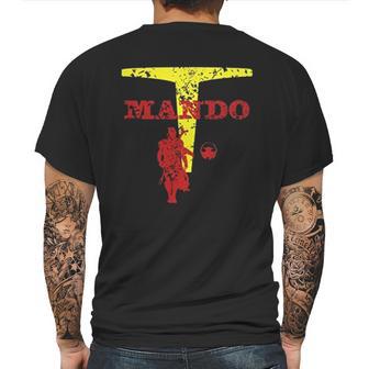 Mando The Mandalorian Mens Back Print T-shirt | Favorety CA