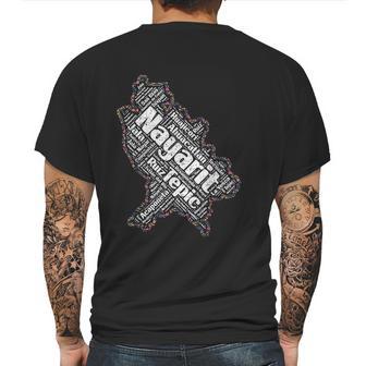 Mapa De Nayarit Mexico Y Municipios Flores Mexicanas Mens Back Print T-shirt | Favorety UK