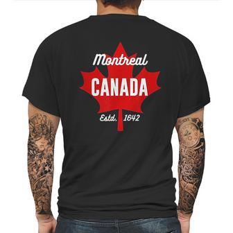 Maple Leaf Canada Flag Eh Montreal Canada Mens Back Print T-shirt | Favorety DE