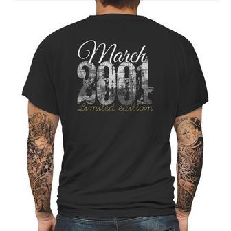 March 2001 Tee 21 Years Old 2001 21St Birthday Gift Mens Back Print T-shirt | Favorety AU