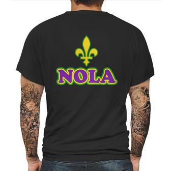 Mardi Gras Nola Mens Back Print T-shirt | Favorety