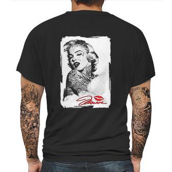 Marilyn Monroe Tattooed Mens Back Print T-shirt | Favorety DE