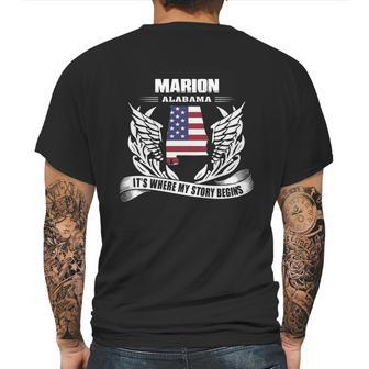 Marion Alabama It Is Where My Story Begins Mens Back Print T-shirt | Favorety AU