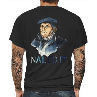 Martin Luther Nailed It Paint Stroke Mens Back Print T-shirt | Favorety AU