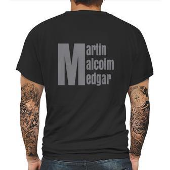 Martin Malcolm Medgar African American Afrocentric Mens Back Print T-shirt | Favorety AU