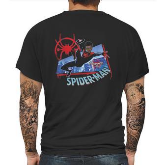 Marvel Spider-Man Into The Spider-Verse Miles Kick Mens Back Print T-shirt | Favorety UK