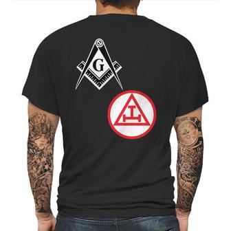 Mens Mason Royal Arch Split Masonic York Rite Black Mens Back Print T-shirt | Favorety UK