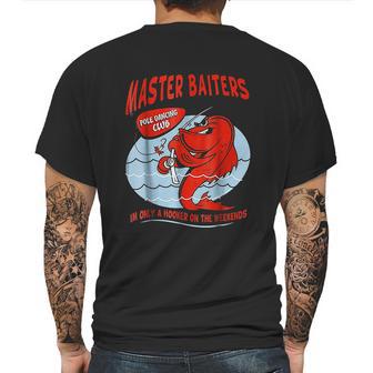 Master Baiters Fishing Pole Humor Funny Fisherman Mens Back Print T-shirt | Favorety UK