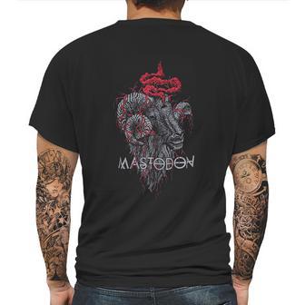 Mastodon Rams Head Mens Back Print T-shirt | Favorety