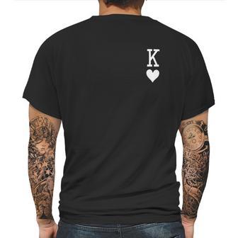 Matching Couple Poker Q King Mens Back Print T-shirt | Favorety UK