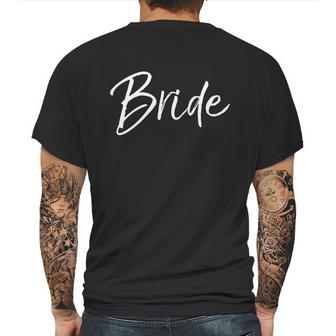 Matching Getting Ready Bride And Groom Wedding Funny Gift Bride Gift Mens Back Print T-shirt | Favorety