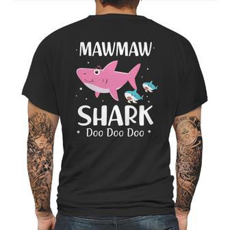 Mawmaw Shark Doo Doo Doo Black Pink Mens Back Print T-shirt | Favorety AU