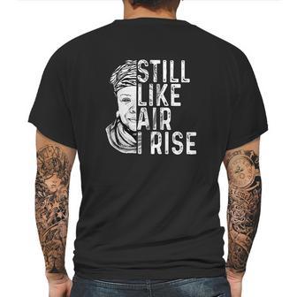 Maya Angelou Still Like Air I Rise Mens Back Print T-shirt | Favorety CA