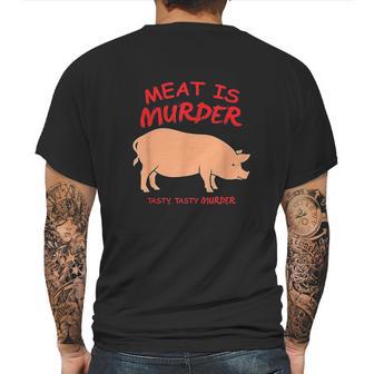 Meat Is Murder Tasty Murder Bacon By Zany Mens Back Print T-shirt | Favorety UK