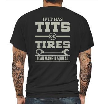 Mechanic - Tits Or Tires Mens Back Print T-shirt | Favorety UK