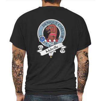 Melville Clan Badge Scottish Clan Badges Mens Back Print T-shirt | Favorety AU