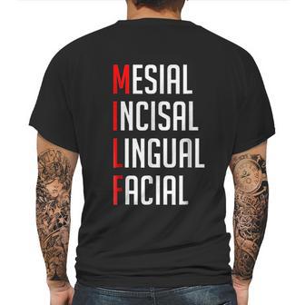 Mesial Incisal Lingual Facial Funny Dental Mens Back Print T-shirt | Favorety UK